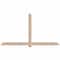Ekena Millwork Eugene Smooth Timber Gable Bracket, Douglas Fir, 108"W x 58"H x 3 1/2"D x 5 1/2"F, 13/12 Pitch GBW108X58X0406EUG00SDF - alternate 1